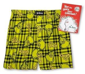 3174.The Grinch Boxers in Collectible Book Case