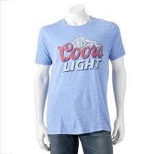 3650.Coors Cool Blue Stretched Collar T-shirt